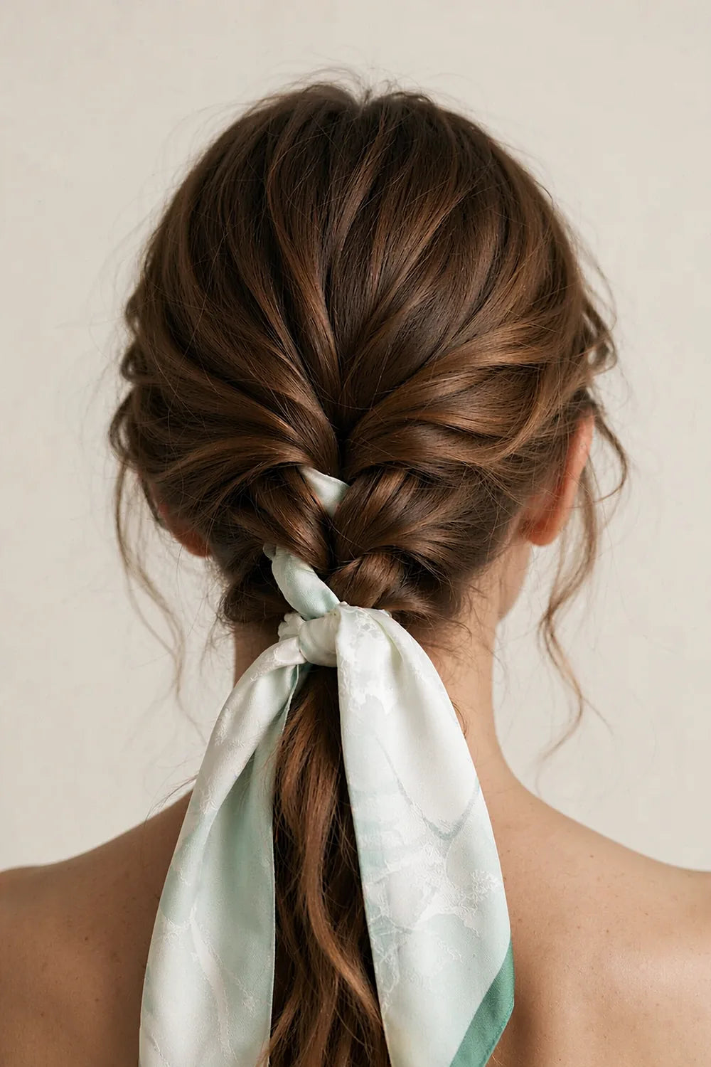 Six quick silk hairstyles shown together
