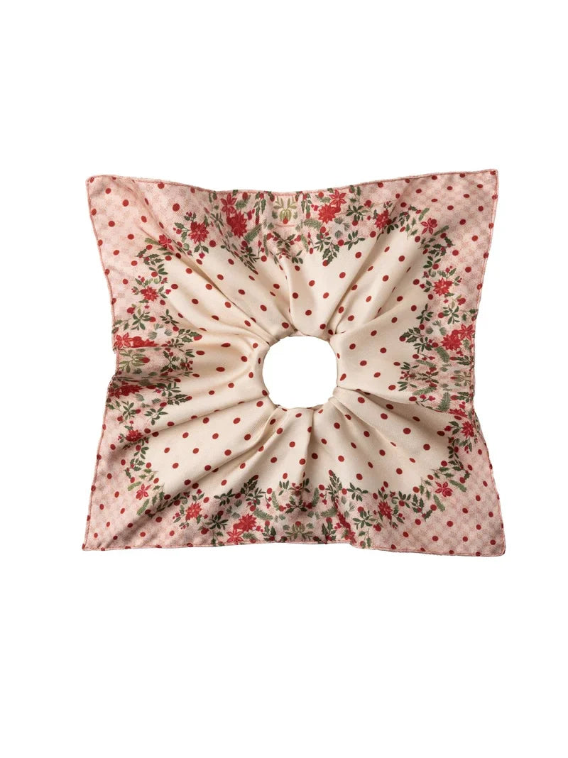 Token of Luck Silk Square Scrunchie image 0