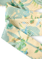 Printed floral jacquard silk ribbon image 3