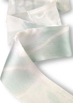 Printed floral devore silk twilly image 2