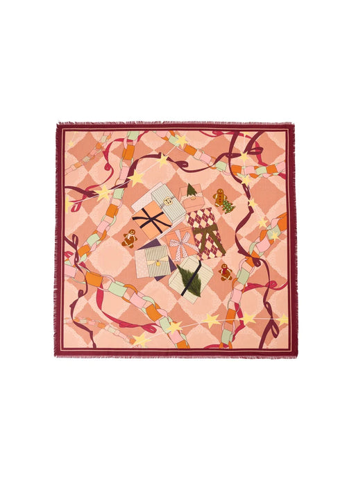 Gift to Self Silk-Wool Square Scarf【limited edition】 image 1
