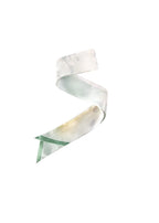 Printed floral devore silk twilly image 1