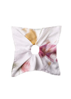 Printed Ethereal Flower Silk Square Scrunchie image 1