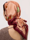 Gift to Self Silk-Wool Square Scarf【limited edition】 image 0