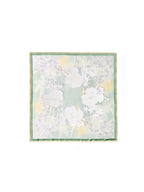 Printed floral devore silk square image 1