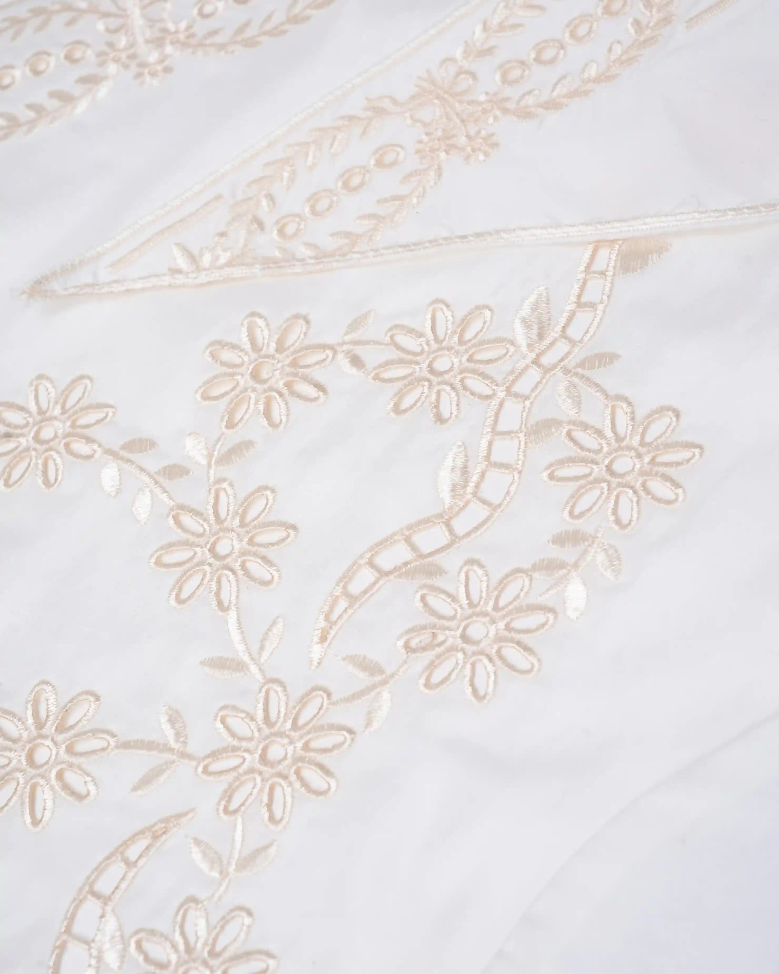Bow-Laced Silk-Cotton Satin Triangle Scarf