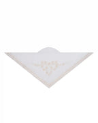 Bow-Laced Silk-Cotton Satin Triangle Scarf