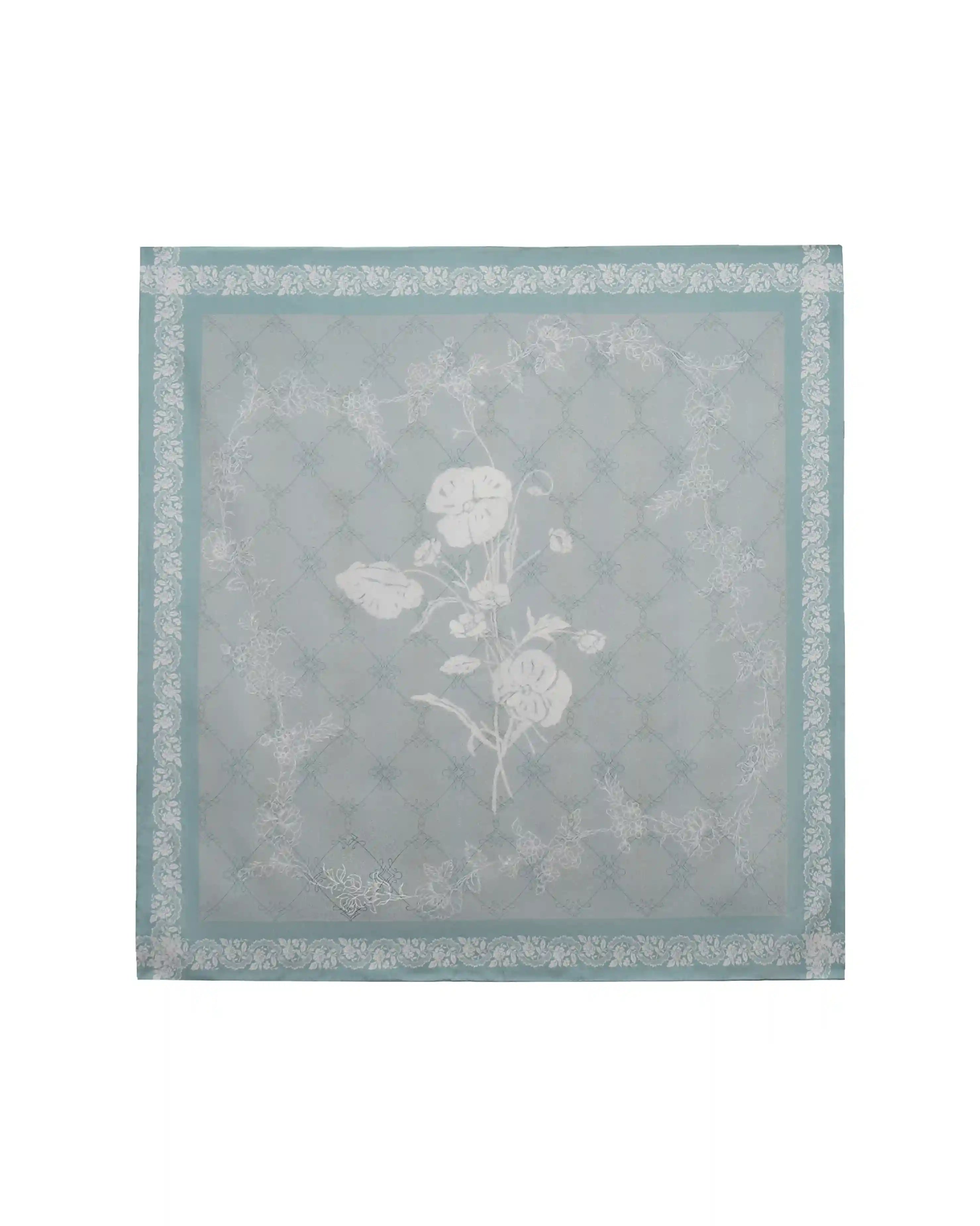 Garden Veil Double-Face Silk square scarf 90