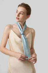 Garden Veil Double-Face Silk Twilly