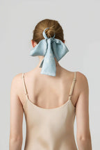 Garden Veil Double-Face Silk Twilly