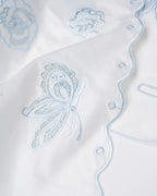 Morning Sketch Silk-Cotton Satin Triangle Scarf
