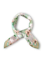 Printed floral silk twill square image 2