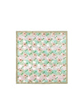 Printed floral silk twill square image 0