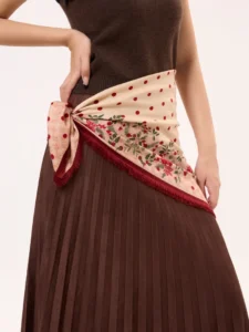 Token of Luck Silk-Wool Square Scarf